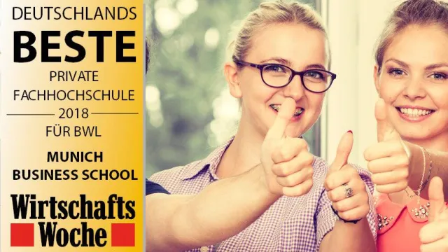 Bild: WirtschaftsWoche Hochschulranking 2018: Munich Business School beste private Fachhochschule für BWL