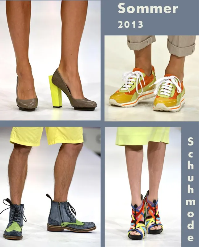 Schuhmode Sommer 2013, Bildcollage: Johanna Wilhelm, Fotos: GDS Düsseldorf