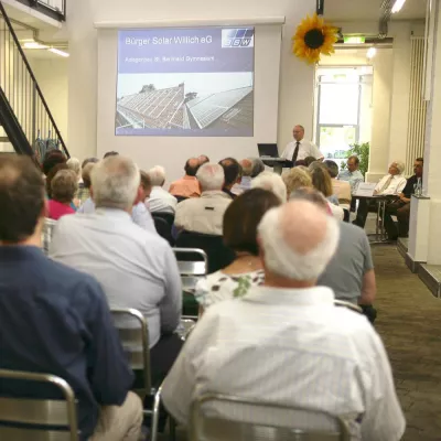 1. Vertreterversammlung de Bürger Solar Willich eG Bild: 1. Vertreterversammlung de Bürger Solar Willich eG