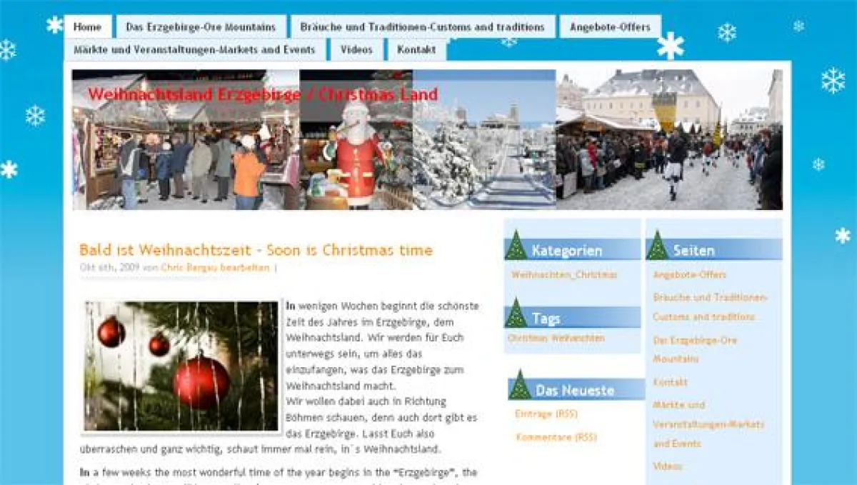 www.mein-weihnachtsland.de ist freigeschaltet.