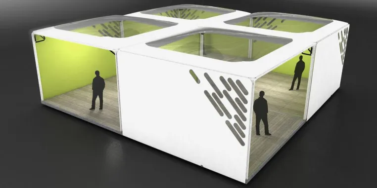 Bild: Mobiler Raum neu gedacht: Der Zencube bringt den Würfel ins Eventmarketing