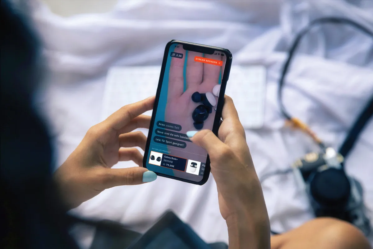 circl Live Shopping Show am Smartphone