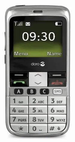 Bild: Edles Design zum Fest: das Doro PhoneEasy® 332gsm bald auch in silber-chrom erhältlich