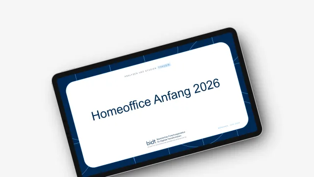 Bild: Homeoffice in Deutschland 2026 – bidt-Befragung zeigt leichten Anstieg und hohe Zufriedenheit