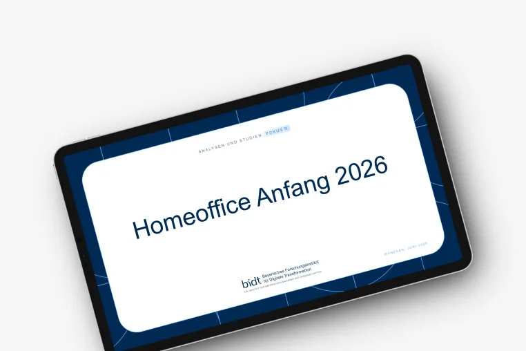 Homeoffice in Deutschland 2026 – bidt-Befragung zeigt leichten Anstieg und hohe Zufriedenheit Bild: Homeoffice in Deutschland 2026 – bidt-Befragung zeigt leichten Anstieg und hohe Zufriedenheit