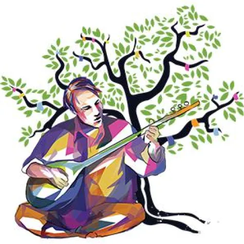 Bild: Anatolische Musikinstrumente an Rande des Schönbuch
