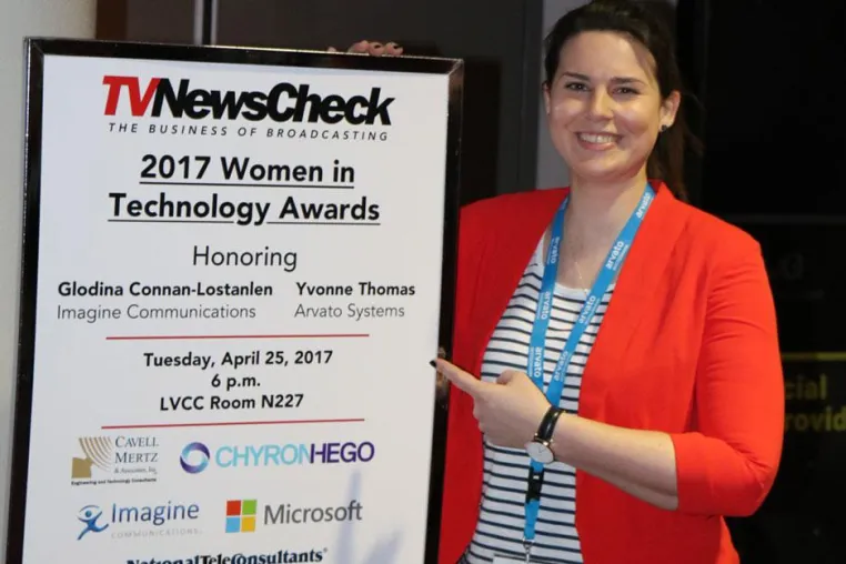 Bild: Yvonne Thomas von Arvato Systems gewinnt „2017 Technology Women to Watch Award”