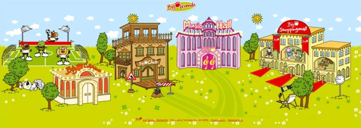 Screenshot der Bigfoot-City, mehr erfahren Sie unter www.bigfoot-friends.com.