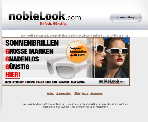 Bild: Noblelook.com schärft seinen Werbeblick