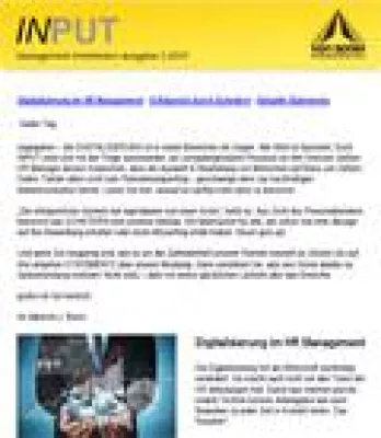 Management Information INPUT Bild: Management Information INPUT