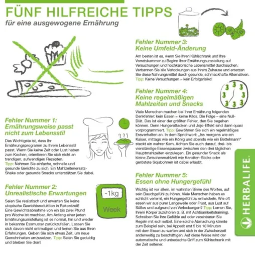 Bild: Fünf hilfreiche Tipps für eine ausgewogene Ernährung