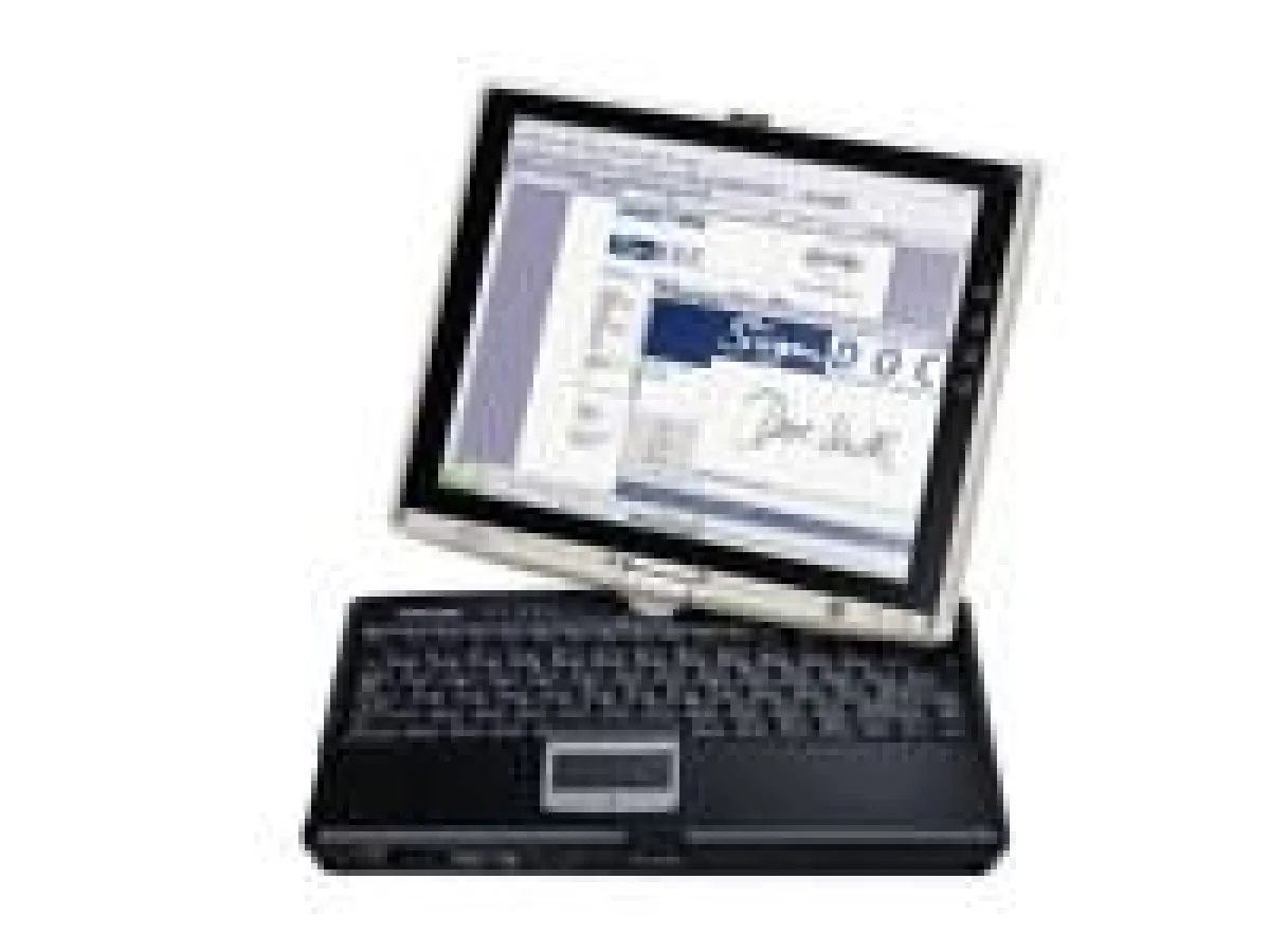 Aufnehmen von statischen und dynamischen (biometrischen) Unterschriftsmerkmalen mit einem Toshiba Tablet PC mit SOFTPROs SignDocin einem elektronischen Dokument