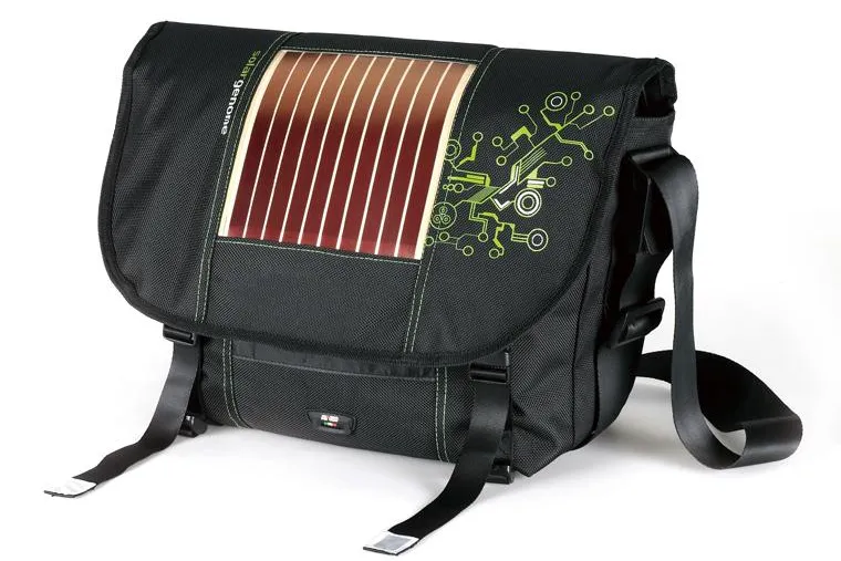 Solargenome® Messenger Bag mit Ladefunktion für Handy, SmartPhone, MP3-Player u.s.w. Bild: Solargenome® Messenger Bag mit Ladefunktion für Handy, SmartPhone, MP3-Player u.s.w.