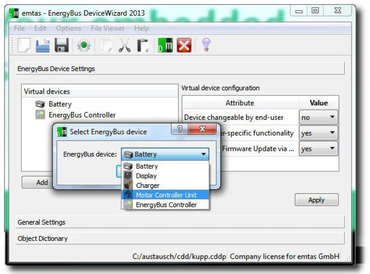 EnergyBus DeviceWizard