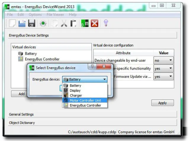 EnergyBus-Framework – die Software für EnergyBus-kompatible Geräte Bild: EnergyBus-Framework – die Software für EnergyBus-kompatible Geräte
