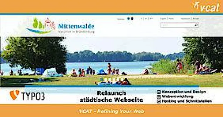 Bild: Website-Relaunch für Mittenwalde mit TYPO3