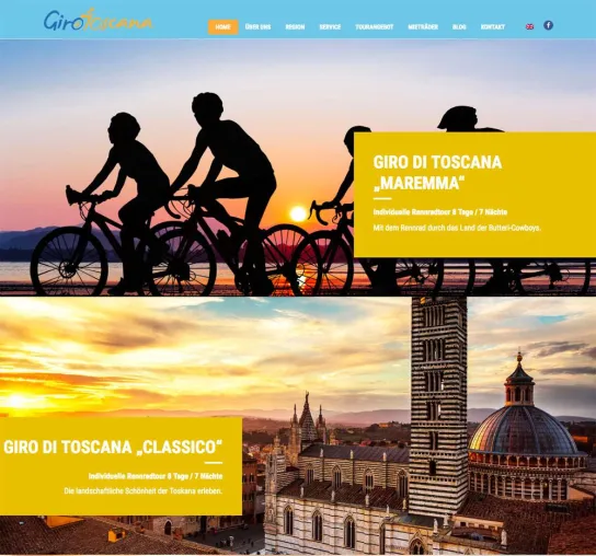 Bild: Rennradfahren und Chianti Wein: das Projekt "Giro di Toscana" stellt sich vor