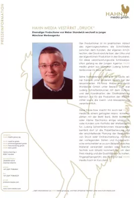 Bild: Ludwig Schrettenbrunner, ehemaliger Produktioner von Weber-Shandwick wechselt zu junger Münchner Werbeagentur