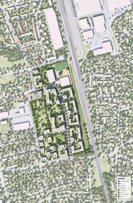 Bild: „Kirschgelände“ in München wird grünes Wohnquartier