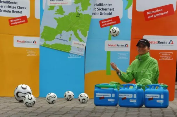 Bild: Feldzug für Altersvorsorge - upstairs organisiert bundesweite Promotiontour für MetallRente