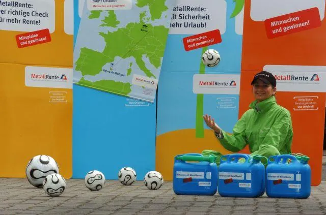 Bild: Feldzug für Altersvorsorge - upstairs organisiert bundesweite Promotiontour für MetallRente
