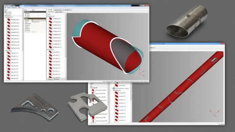 Bild: Mit mCAM® von MicroStep 3D-Fertigung von Rohren und Profilen schnell und effizient automatisieren
