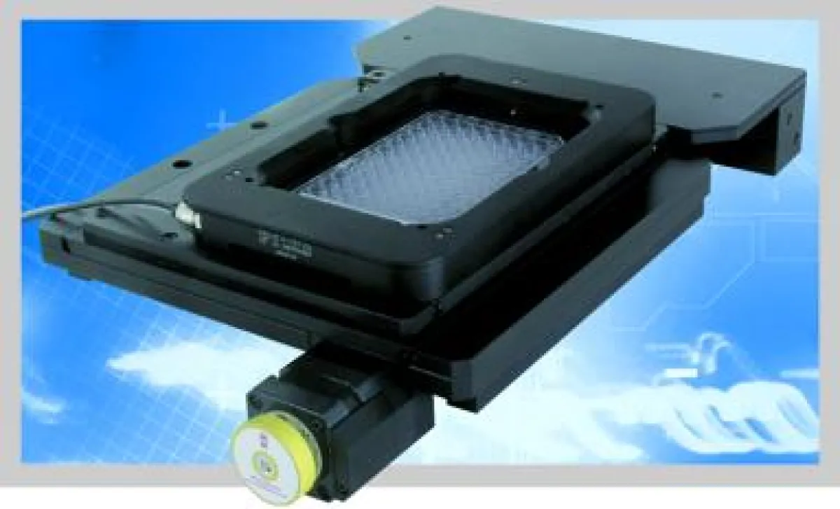 Piezo Z-Antrieb, integriert in einen XY Scanner mit Schrittmotoren