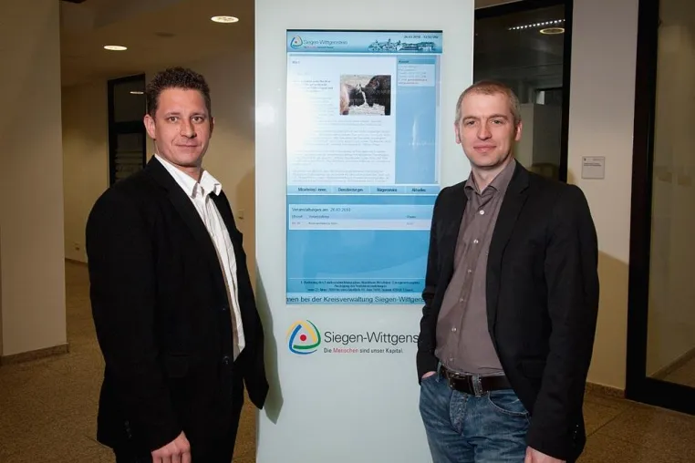 Bild: Die FILMHAUS BEWEGTBILD GMBH rüstet den Kreis Siegen-Wittgenstein mit einem digitalen Informationssystem aus
