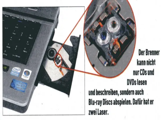 Bild: Notebook mit Blu-ray Disc Drive getestet