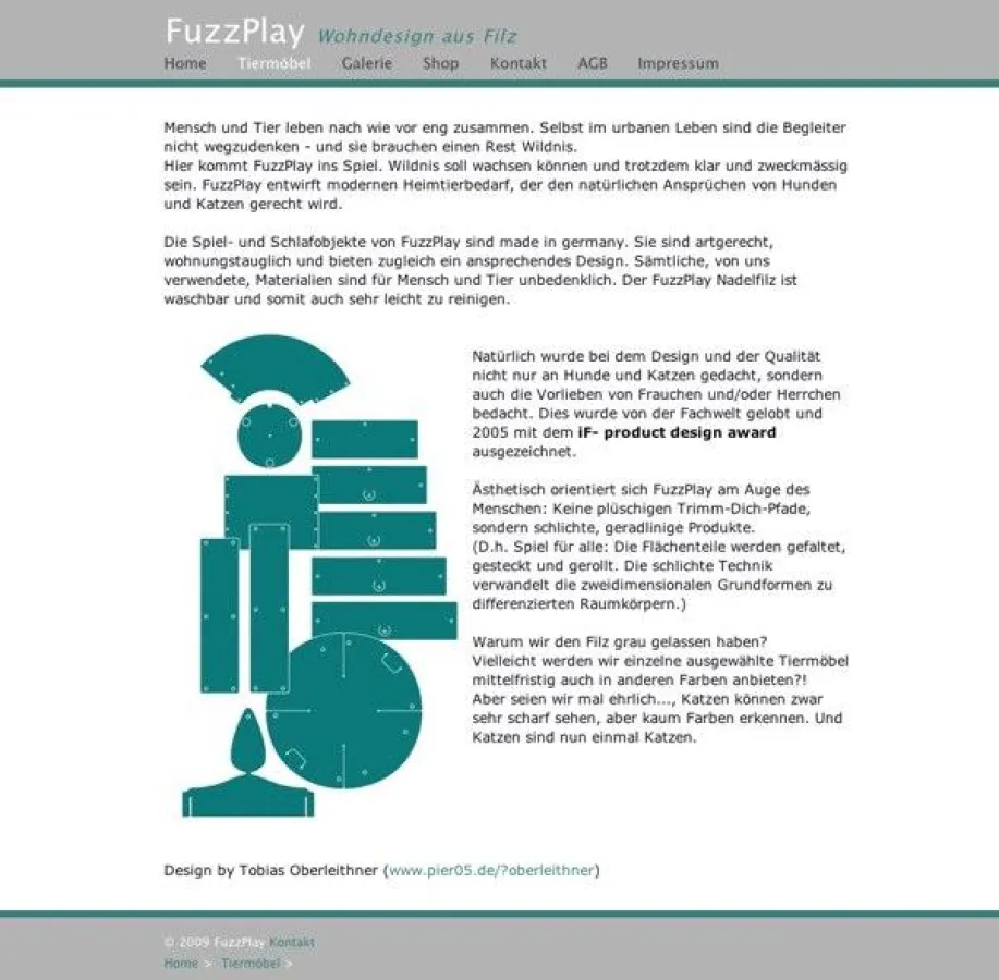 FuzzPlay - Tiermöbel aus Filz