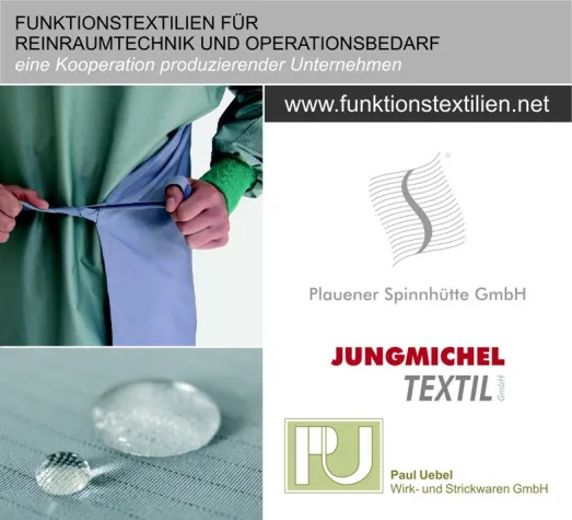 Bild: Unternehmen der Kooperation FUNKTIONSTEXTILIEN stellen sich auf der Fachmesse MEDICA vor