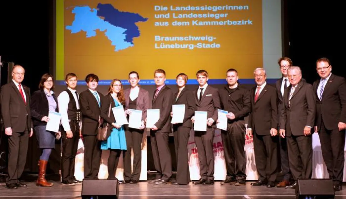 Die Landessiegerinnen und Landessieger aus dem Kammerbezirk Braunschweig-Lüneburg-Stade