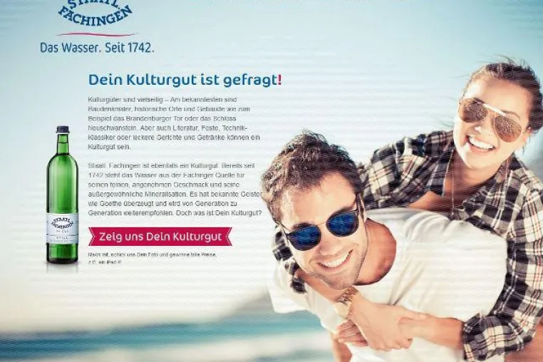 Staatl. Fachingen sucht Kulturgüter: Startschuss für die 2. Runde Bild: Staatl. Fachingen sucht Kulturgüter: Startschuss für die 2. Runde