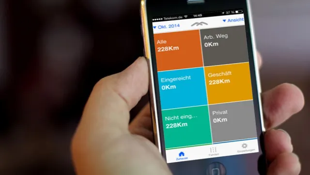 Bild: Strecken- und Spesenabrechnungen per Fingertipp: Neue Fahrtenbuch App von Masternaut ab sofort verfügbar