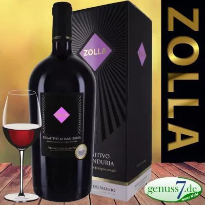 Bild: Zolla Primitivo, der fruchtige Rotwein aus Apulien