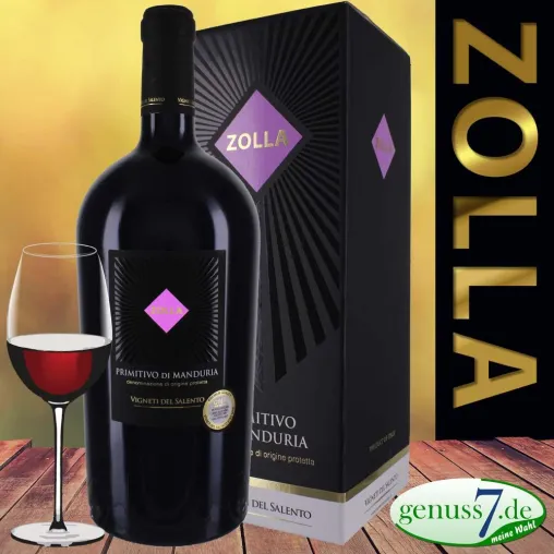 Bild: Zolla Primitivo, der fruchtige Rotwein aus Apulien