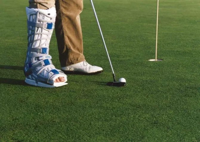 Bild: Golfen mit "Handicap"