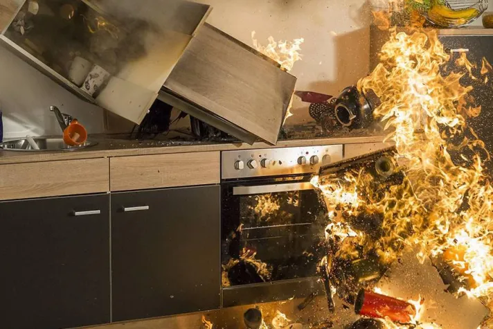 Bild: Jeder fünfte Brand in Wohnhäusern entsteht auf dem Küchenherd