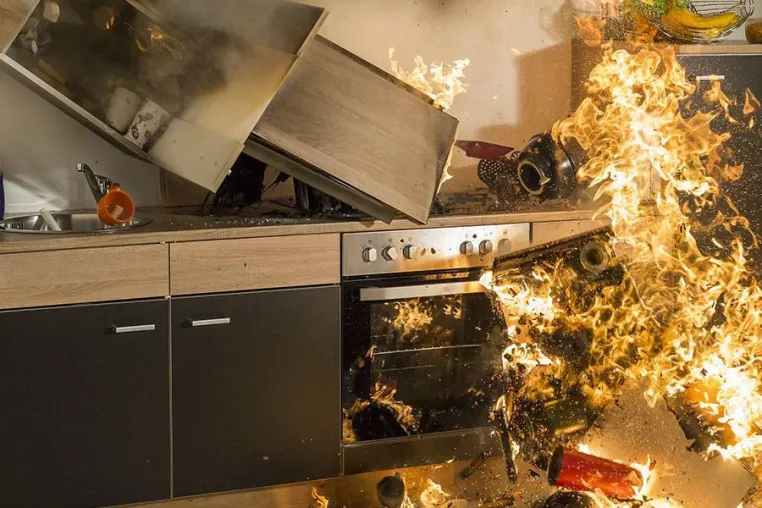 Bild: Jeder fünfte Brand in Wohnhäusern entsteht auf dem Küchenherd