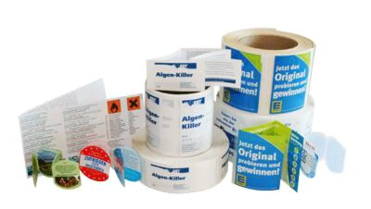 Etikettendruck der Druckerei Harder