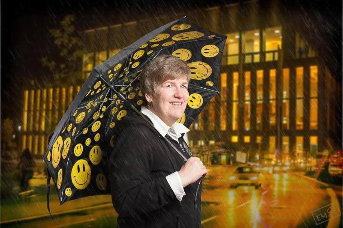 Wer lacht gewinnt! Auch bei Regen ...