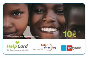 Bild: Attraktiv und karitativ - easycash vertreibt erste soziale Geschenkkarte HelpCard