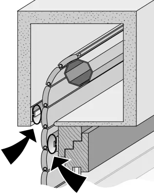 Bild: Einfach und effektiv: das Rollladendichtungs-System HS1