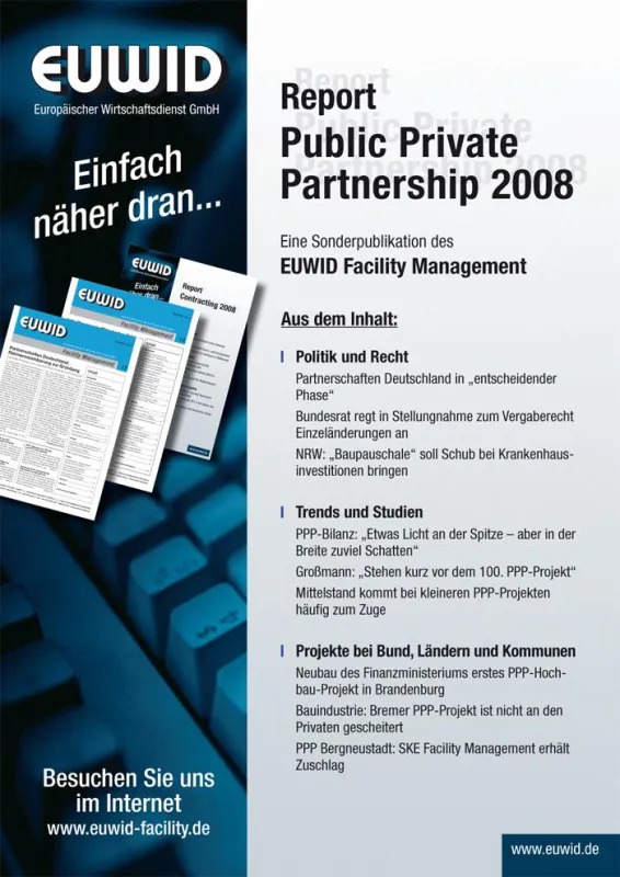 Ab sofort erhältlich: Der neue EUWID Report PPP 2008