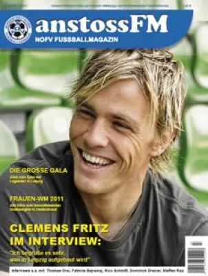 Bild: anstossFM 01|2011: Clemens Fritz und Lira Bajramaj im Exklusiv-Interview