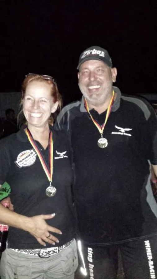 Sieger bei der 24-Std. Rally Raid in 2013 Uwe & Bettina Zirbes vom Hummer Racingteam