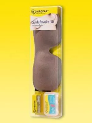 Bild: OHROPAX präsentiert eine neuartige 3D Schlafmaske, kombiniert mit Ohrstöpseln