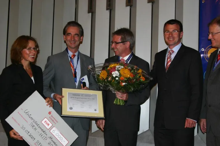 Bild: Gewinner der RFH-Hospital-Innovation-Preise 2009 – Erster Preis für die Universitätsmedizin Mannheim