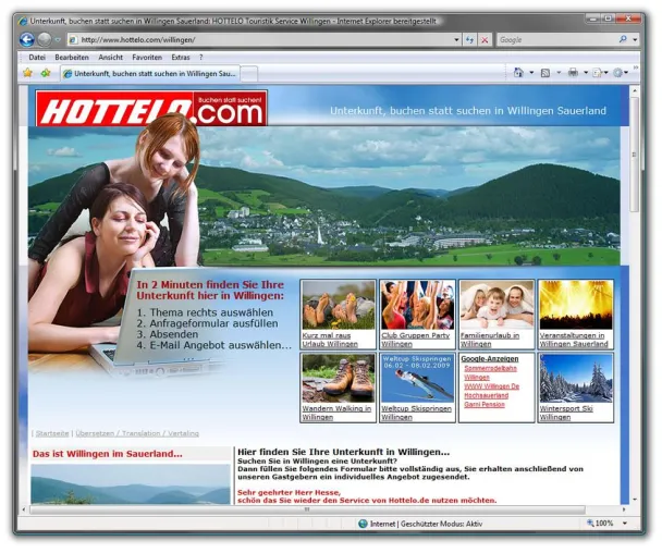 Relaunch von Hottelo.com - Die Zimmervermittlung aus Willingen mit neuer Website Bild: Relaunch von Hottelo.com - Die Zimmervermittlung aus Willingen mit neuer Website