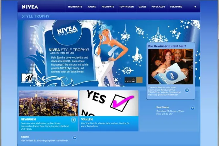 Bild: Siegerin mit Style – gekürt von Nivea mittels DYNAMIQ Voting Engine von [kju:]